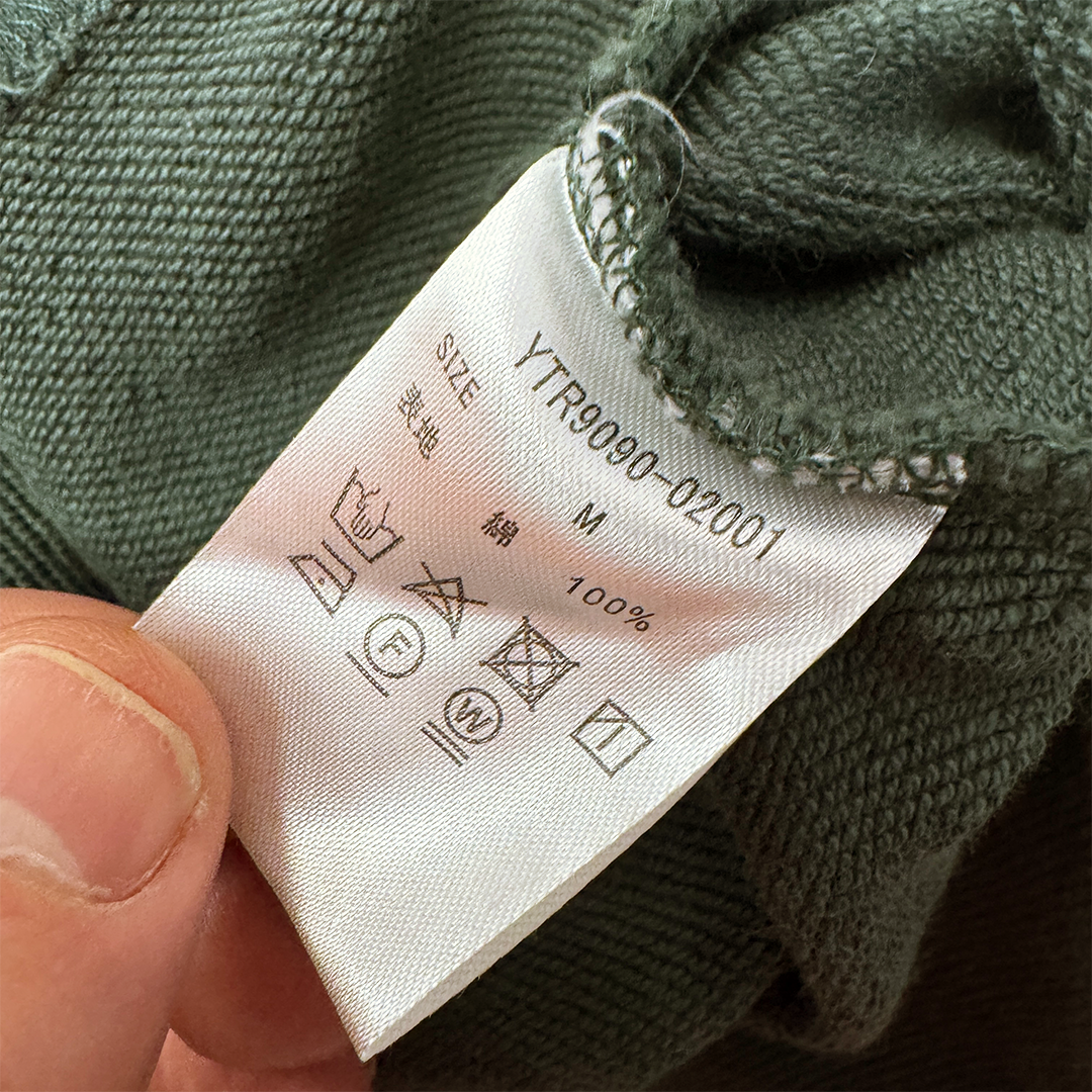 9090 Beige Green Heavy Polo (M)