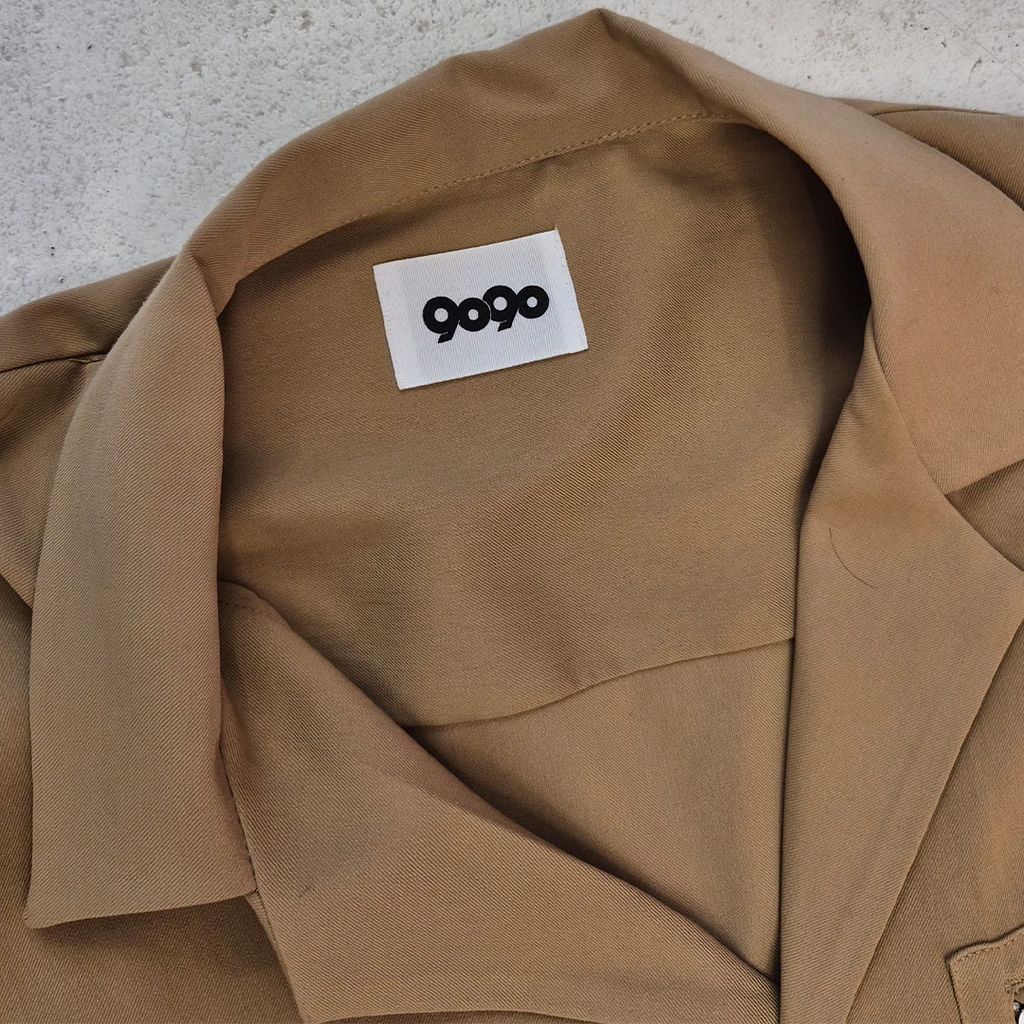 9090 Brown Set Shirt + Pants (One Size)