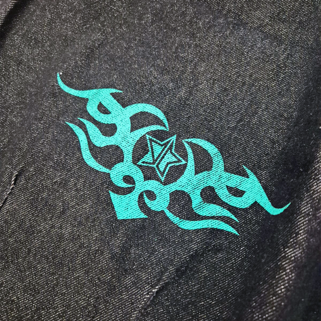 9090 Techno Dark Blue Baggy Pants (M)