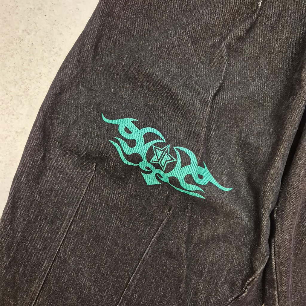 9090 Balloon Techno Black Pants (M)