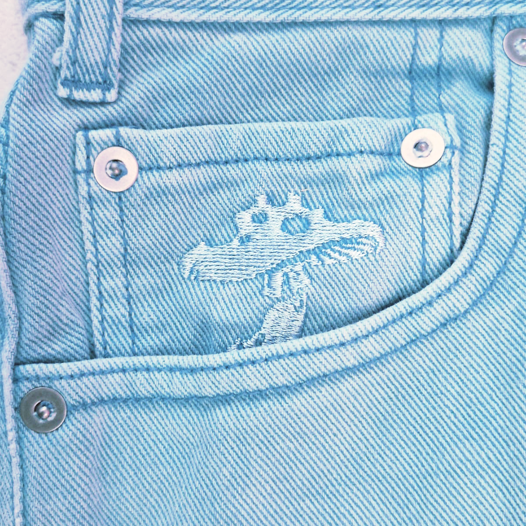 9090 Turquoise Trip Denim (L)