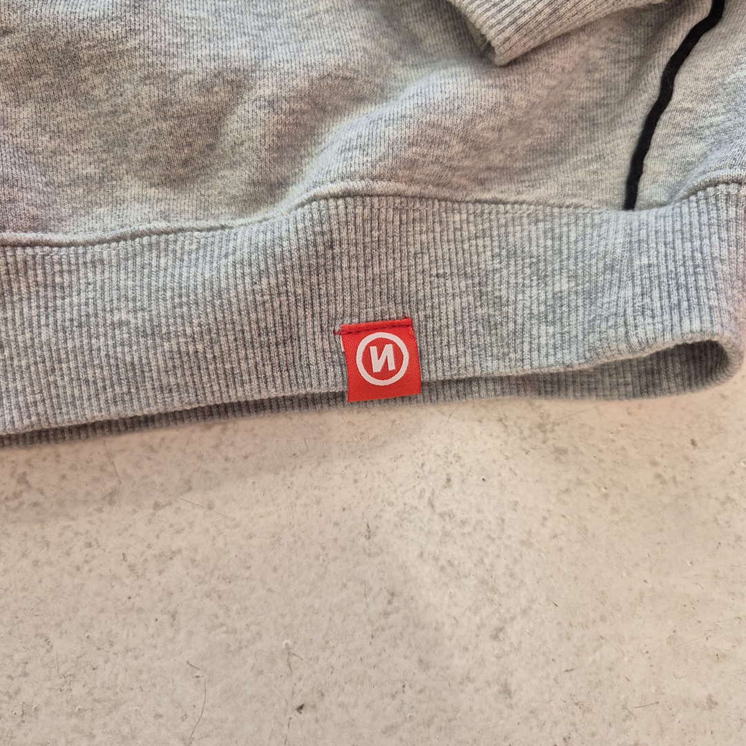 9090 Sports Heather Grey Half-Zip Sweatshirt  (M)