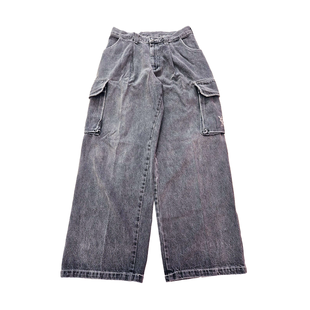 9090 x Younger Song Grey Baggy Pants (L)