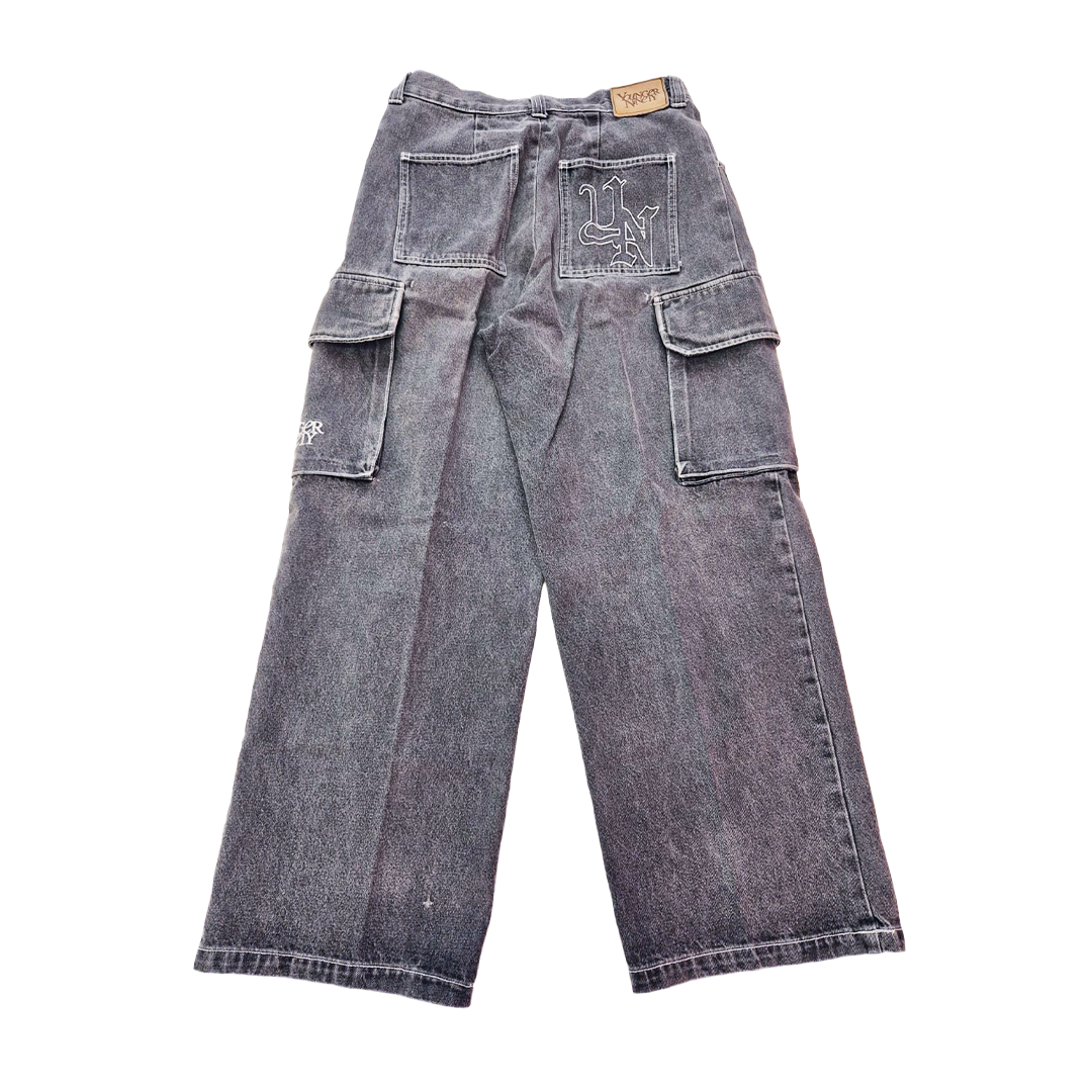 9090 x Younger Song Grey Baggy Pants (L)