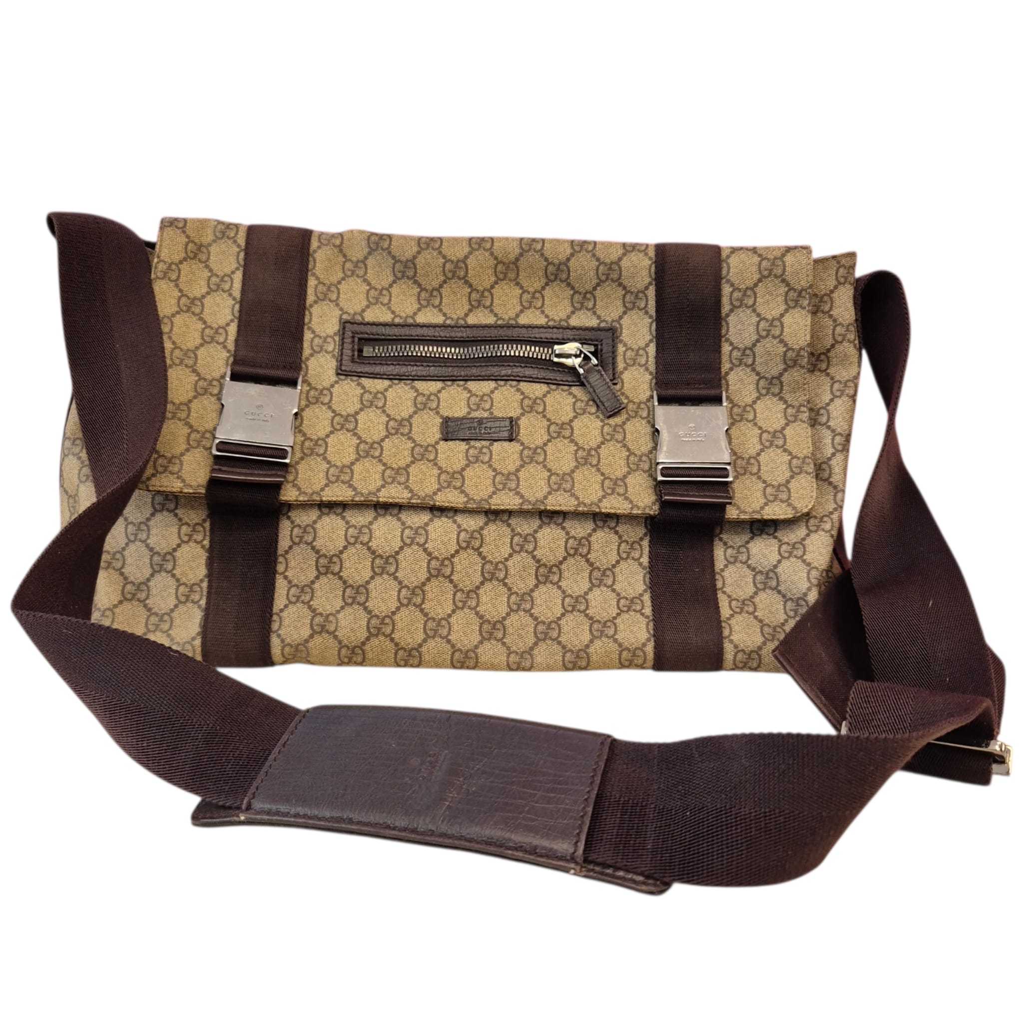 Gucci PVC Brown Crossbody Bag