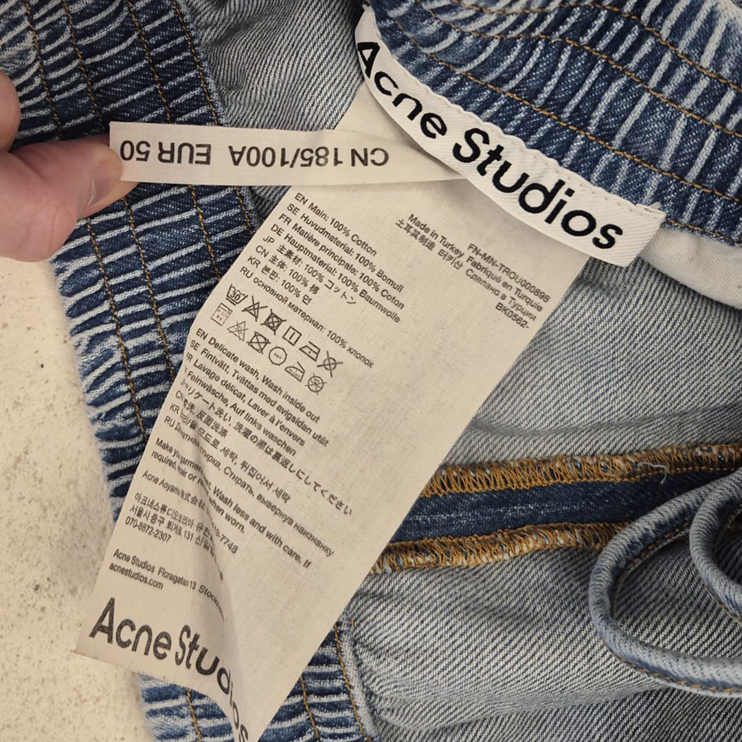 Acne Studio Light Decontract Blue Pants (L)