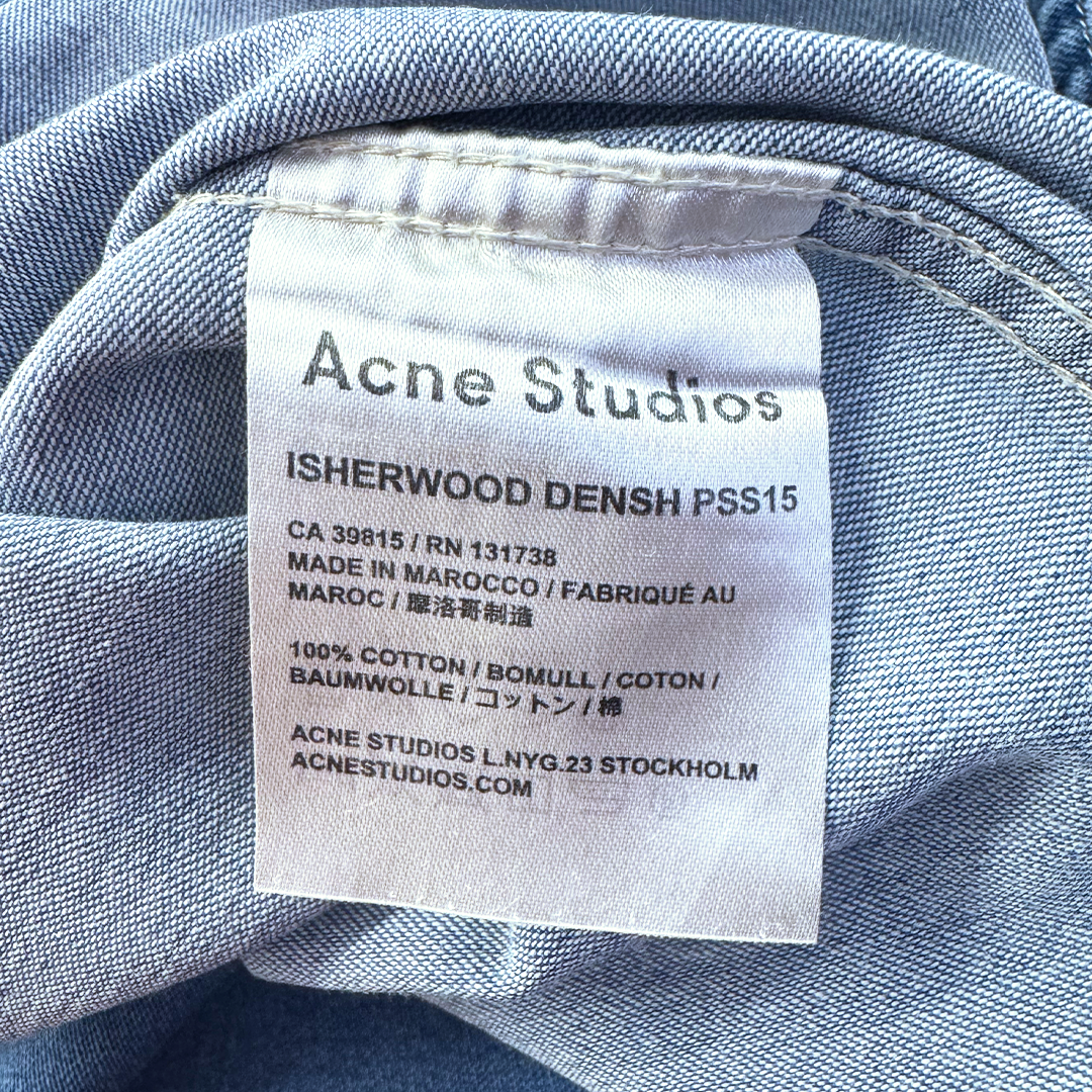 Acne Studios Denim Isherwood Densh S/S Shirt (M)