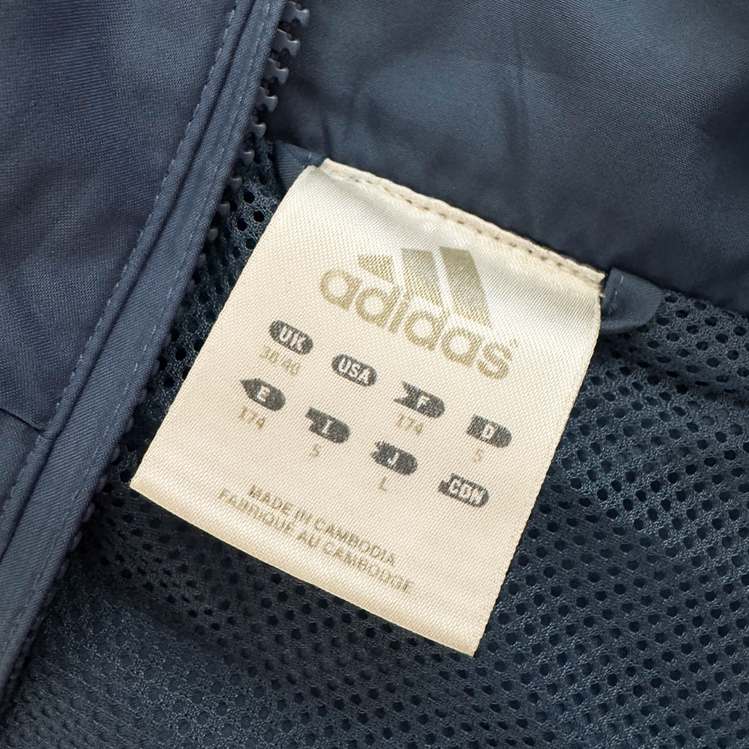 Adidas Blue Vintage Track Sweater (L)