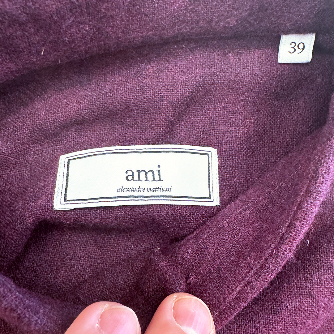 AMI Plum L/S Button Up Shirt (39/M)
