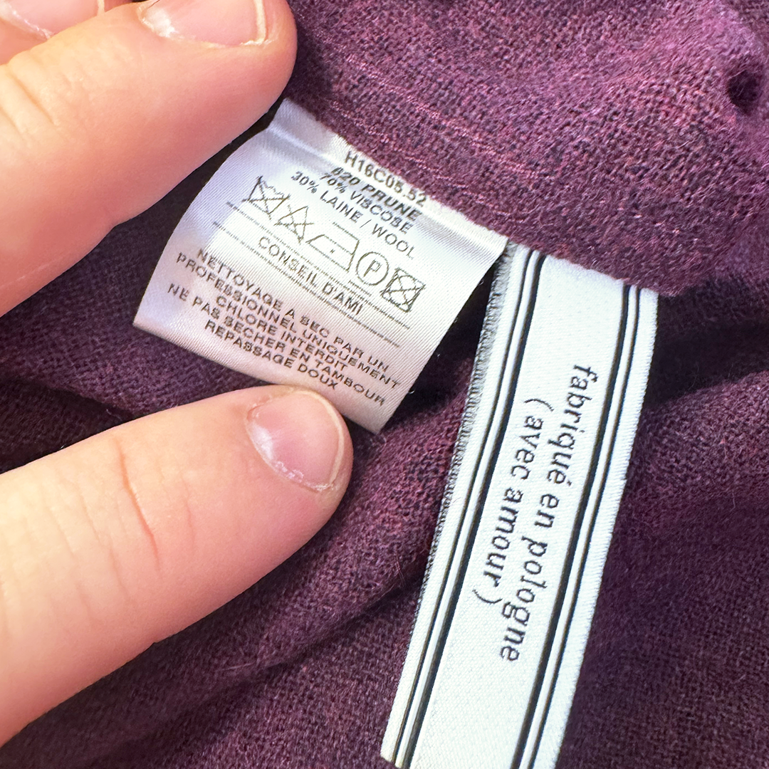 AMI Plum L/S Button Up Shirt (39/M)