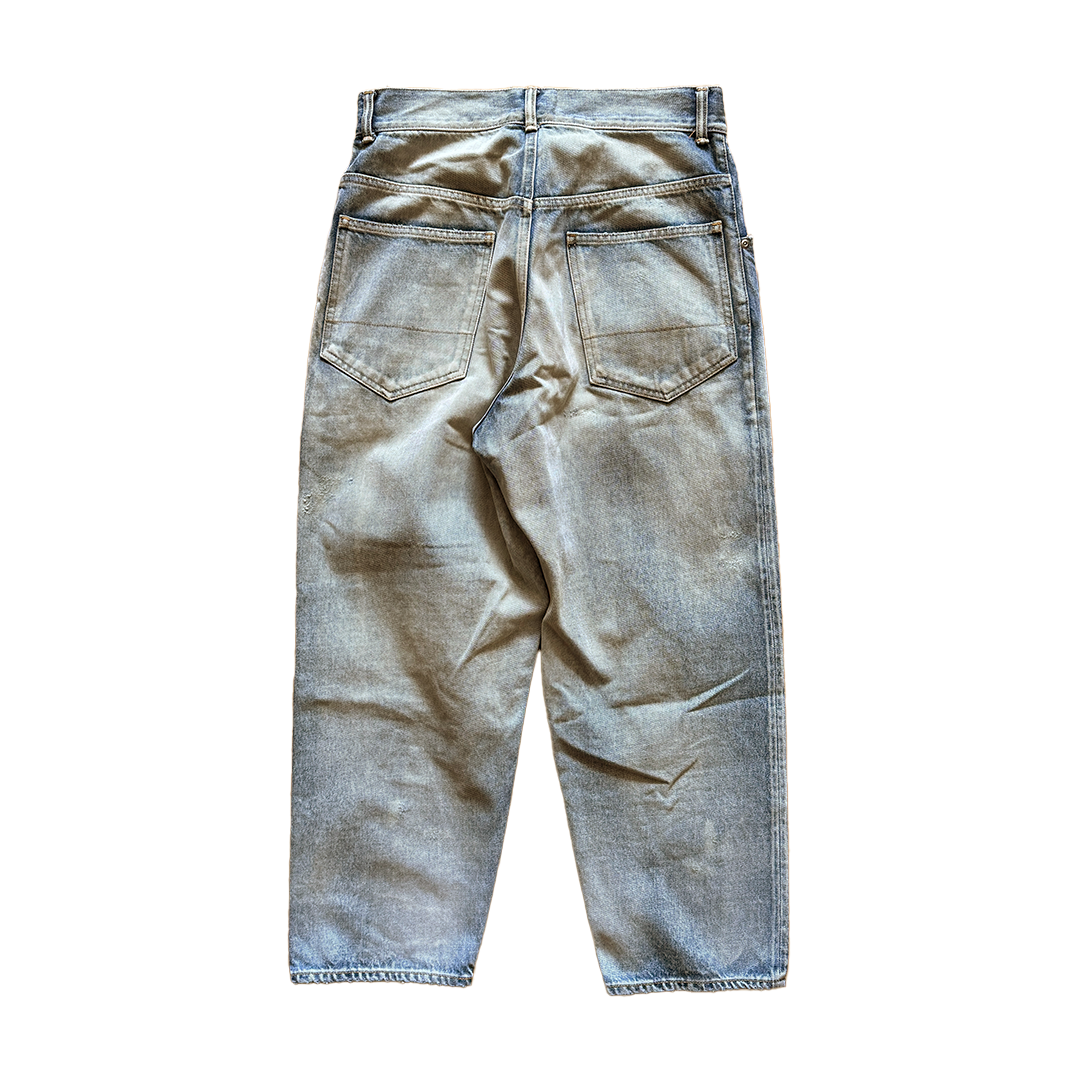 Ancellm Aging Selvedge Tapered 5P Denim Pants (Size 1)