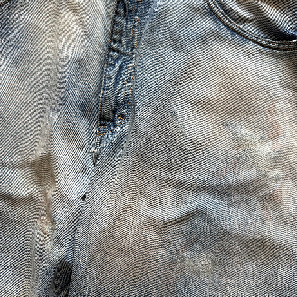 Ancellm Aging Selvedge Tapered 5P Denim Pants (Size 1)