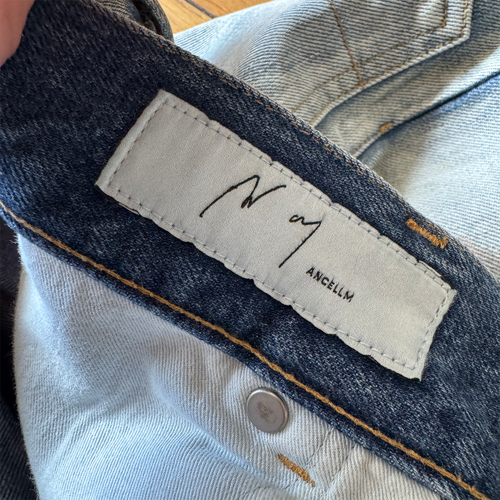 Ancellm Aging Selvedge Tapered 5P Denim Pants (Size 1)