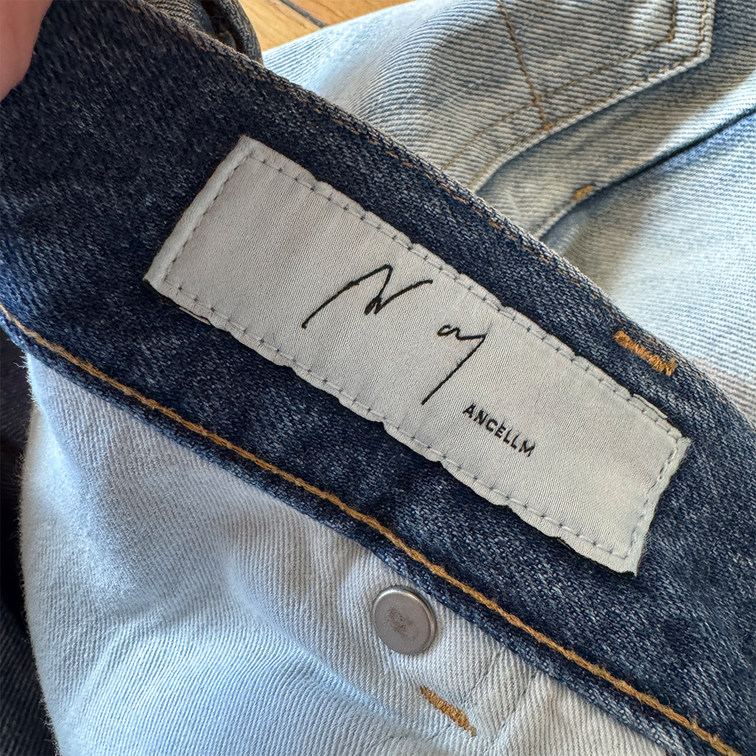 Ancellm Aging Selvedge Tapered 5P Denim Pants (Size 1)