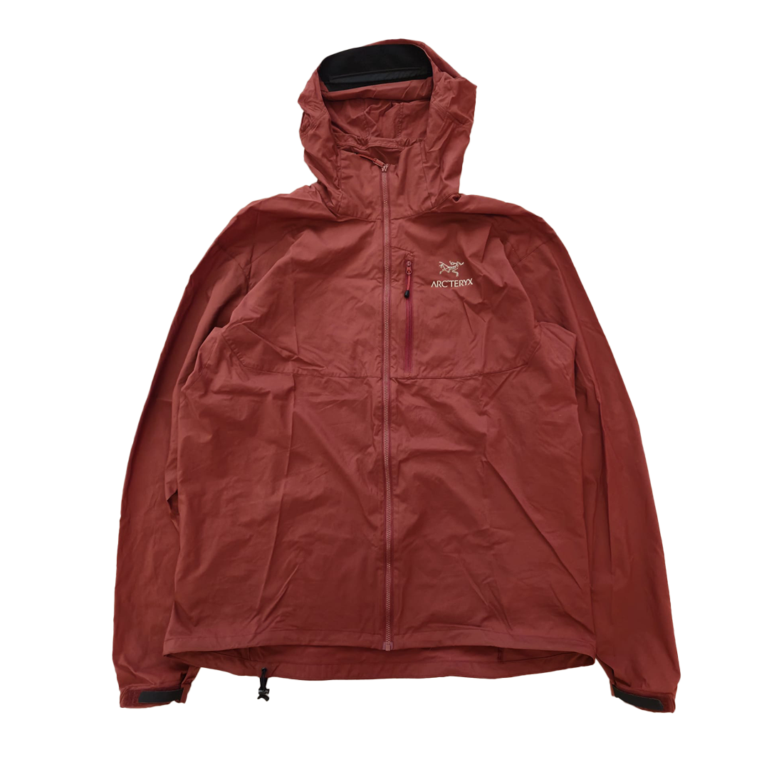 Arc'teryx Squamish Hoody Red Windbreaker Jacket (XL)