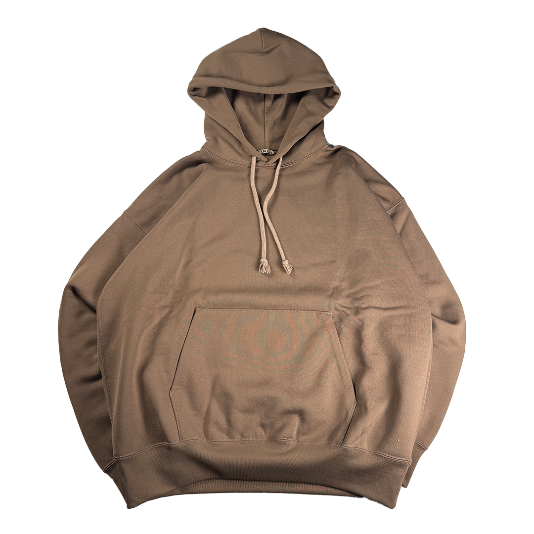 Auralee Taupe Brown Baggy Polyester Hoodie (4 - M/L)