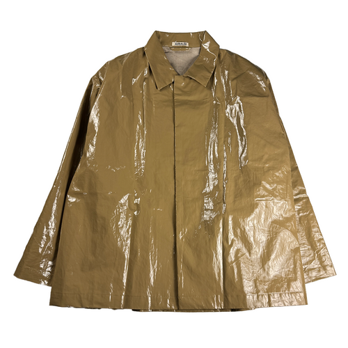 Auralee Linen Enamel Blouson Jacket Beige (3 - L)