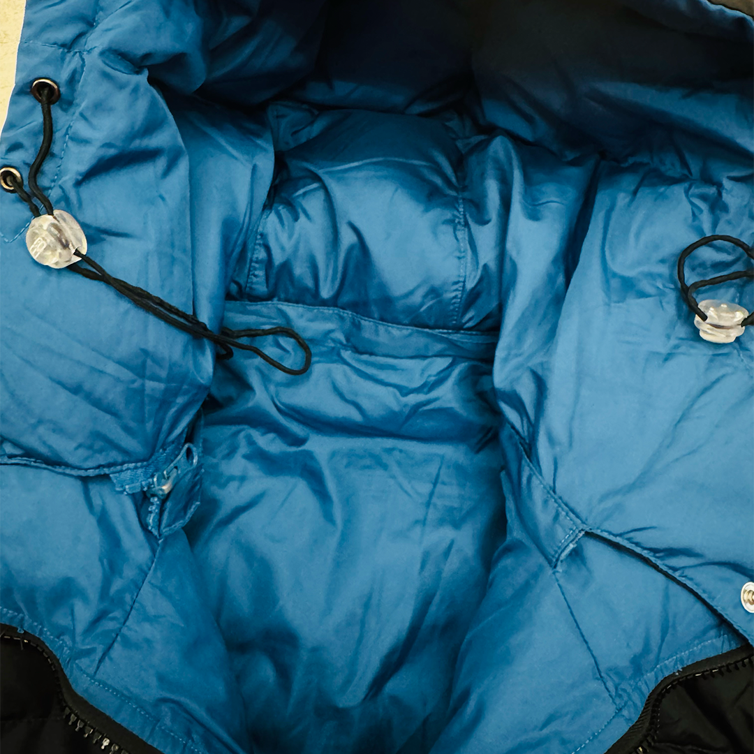 Balenciaga Reversible Vintage Black and Blue Puffer Jacket (180/92A - S)