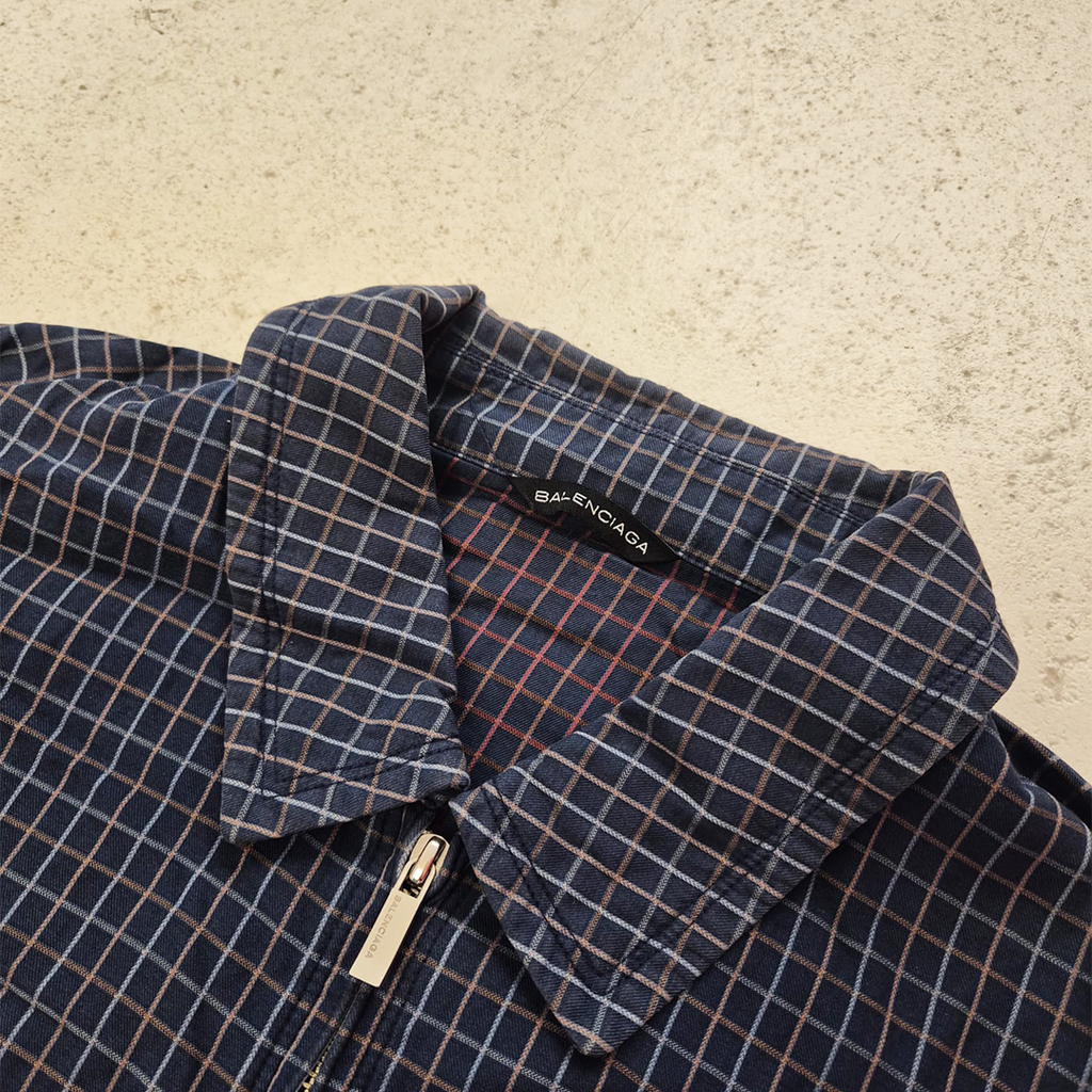 Balenciaga Plaid Harrington Jacket (L)