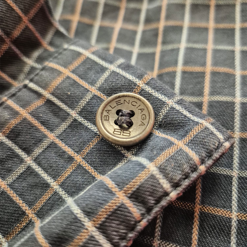 Balenciaga Plaid Harrington Jacket (L)