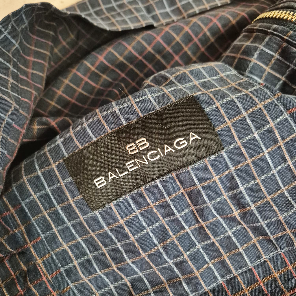Balenciaga Plaid Harrington Jacket (L)