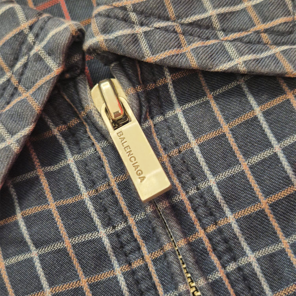 Balenciaga Plaid Harrington Jacket (L)