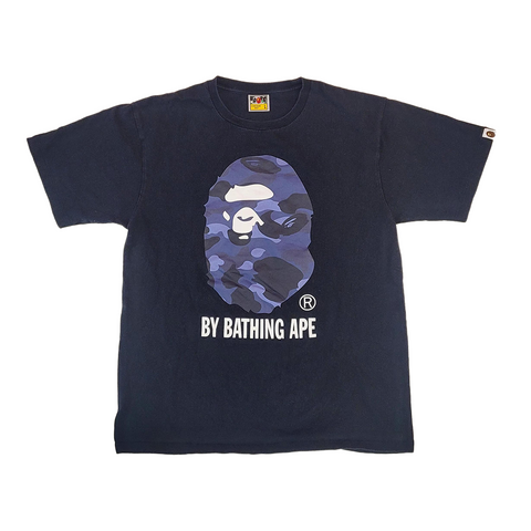 BAPE Big Head Blue Camo Tee (L)