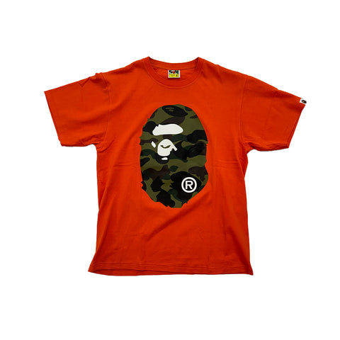 Bape Big Head Orange Tee (XL)