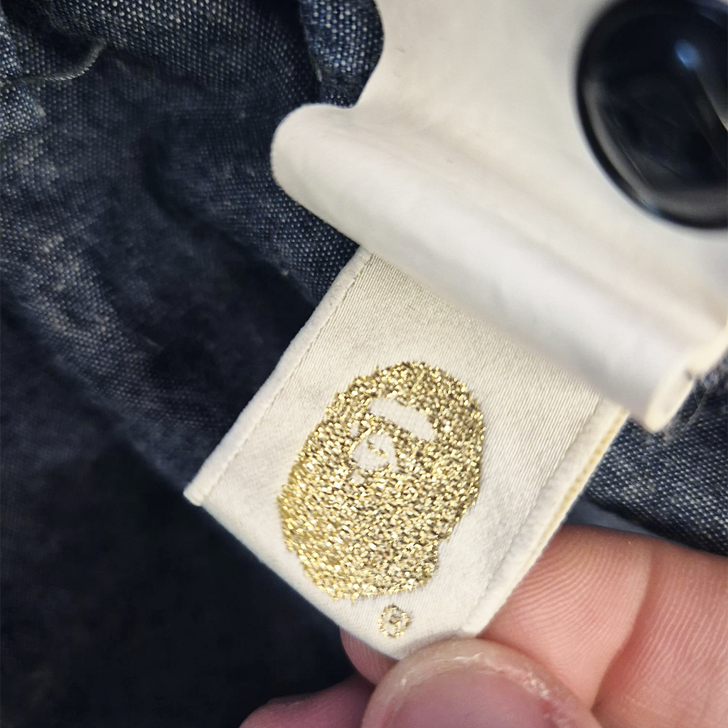 BAPE Camo Vintage Blue Long Sleeve Shirt (S)