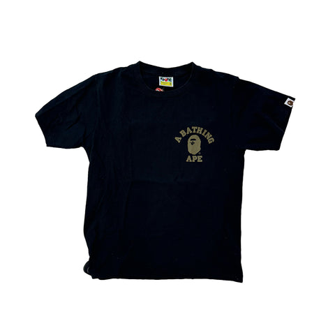 Bape 1st Camo College ATS Black Tee (S)