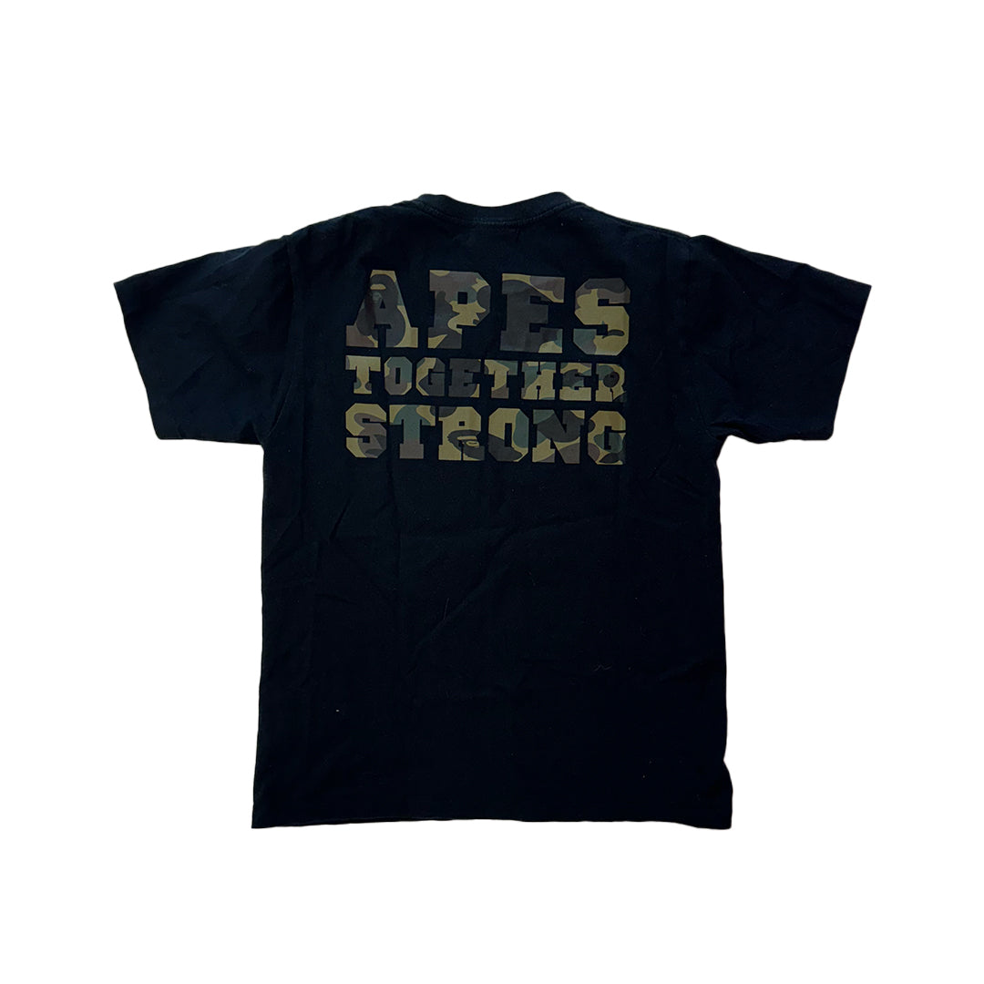 Bape 1st Camo College ATS Black Tee (S)
