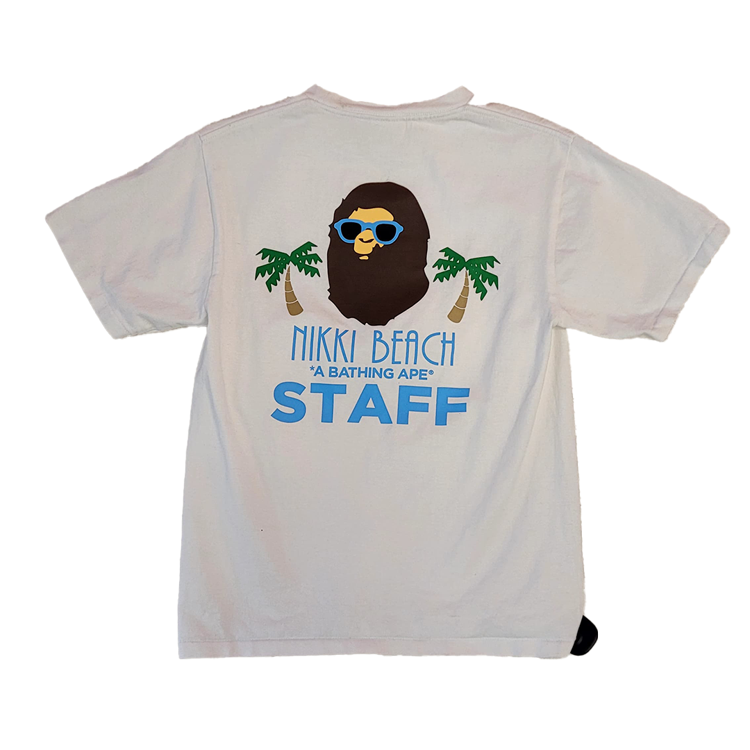 BAPE Nikki Staff White Tee (S)