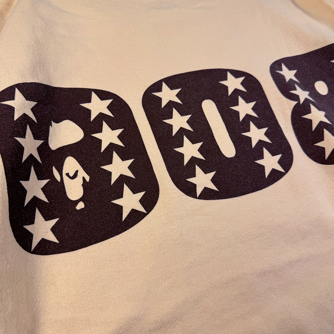 BAPE "008/800" Beige Heavy Tee (XL)