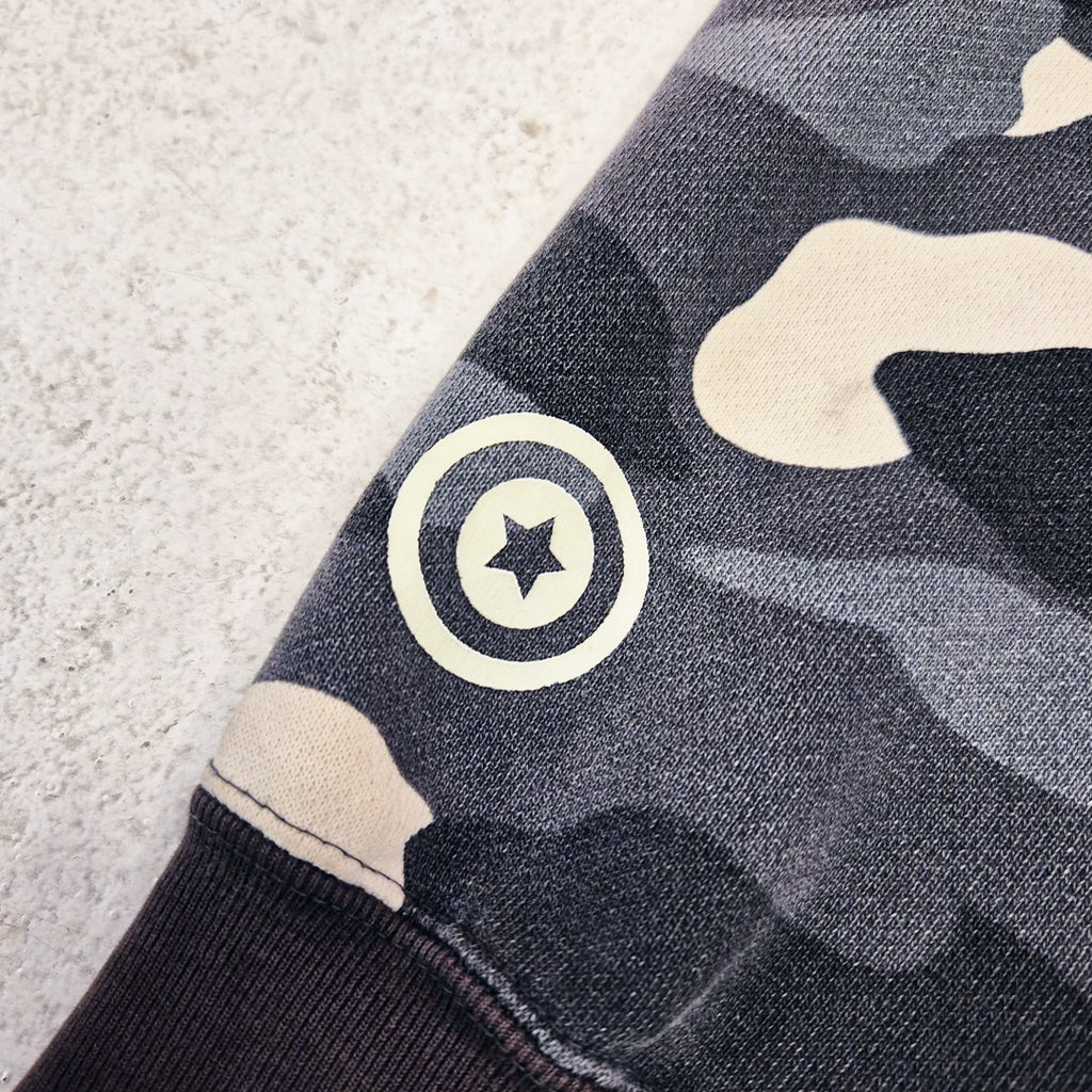 BAPE Glow in the Dark City Camo Full Zip Shark Hoodie (L)