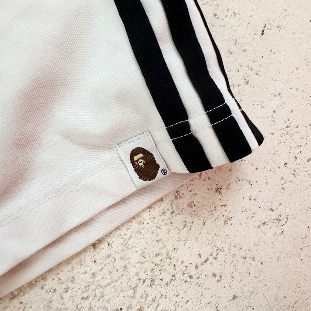 BAPE x Adidas White Tee (M - Cropped)
