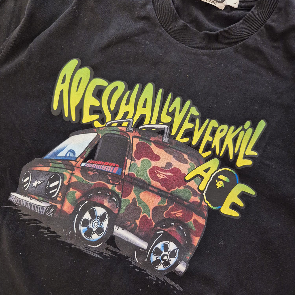 BAPE Caravan Black Tee (L)