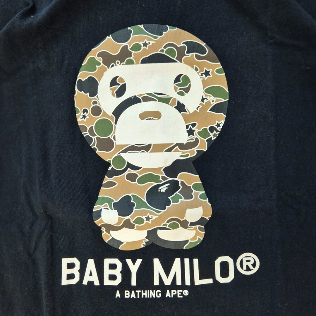 BAPE Baby Milo Black Tee (M)