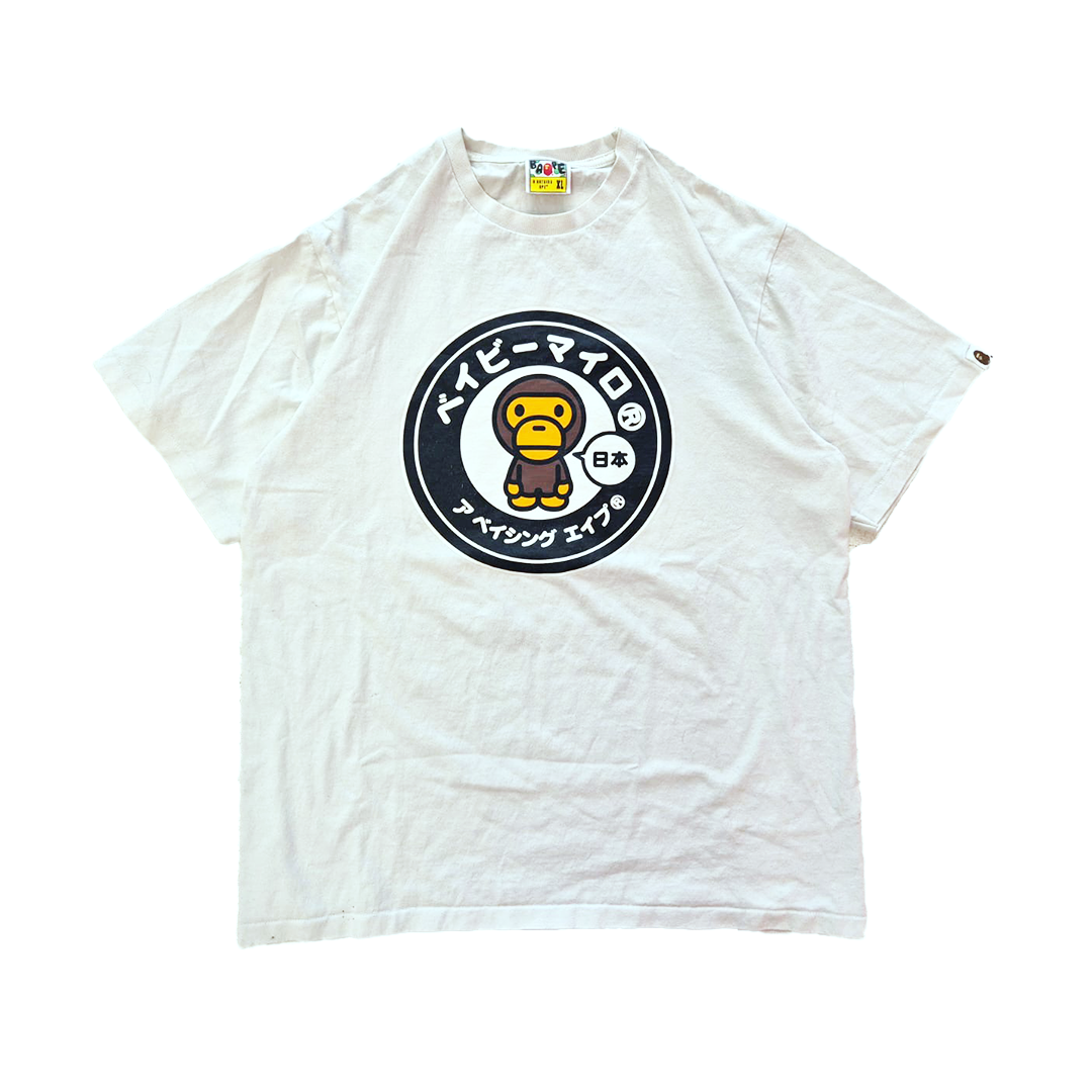 BAPE Baby Milo Japan Exclusive White Tee (XL)