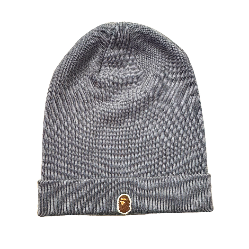 BAPE Spellout Grey Beanie (OS)
