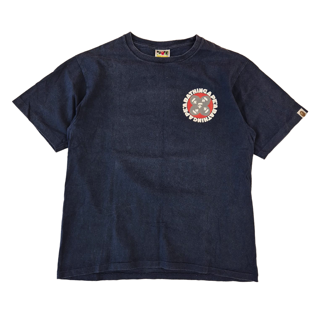BAPE Vintage Bathing Heads Navy Tee (L)