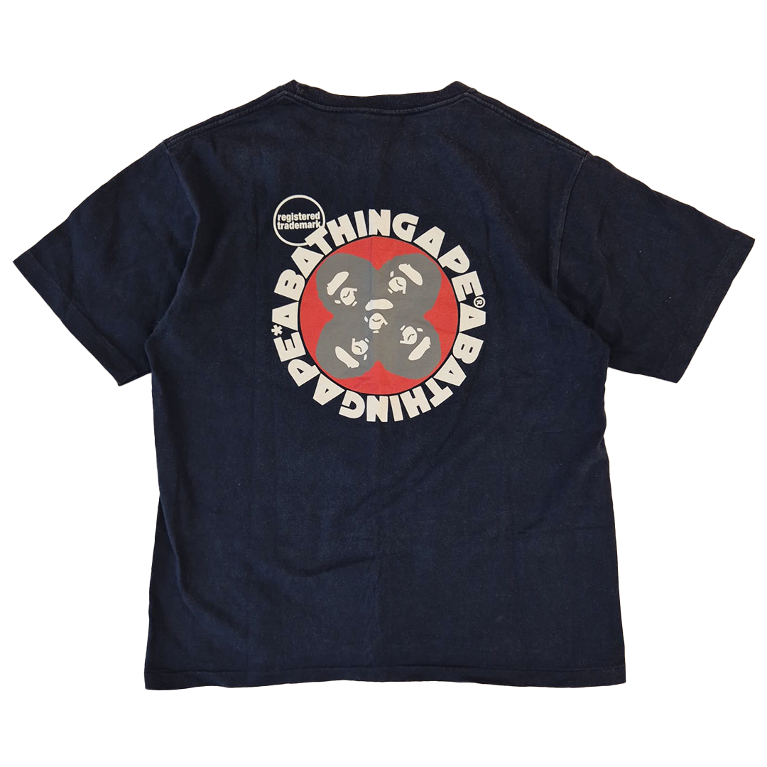 BAPE Vintage Bathing Heads Navy Tee (L)