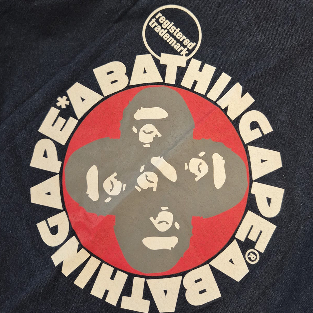 BAPE Vintage Bathing Heads Navy Tee (L)