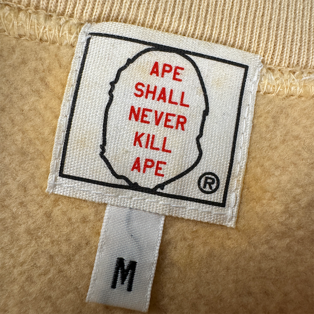 BAPE Vintage Mad Face Beige Sweater Aoyama Exclusive (M)