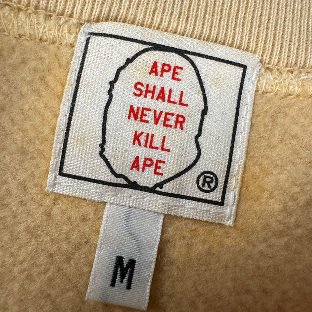 BAPE Vintage Mad Face Beige Sweater Aoyama Exclusive (M)