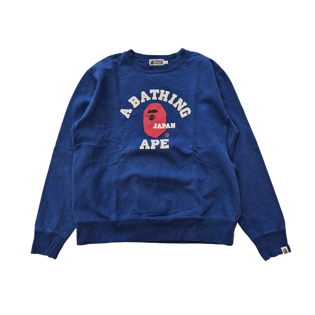 BAPE College Japan Exclusive Blue Sweater (XL)