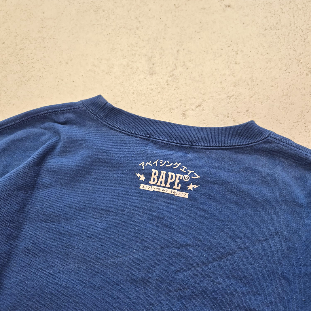 BAPE College Japan Exclusive Blue Sweater (XL)