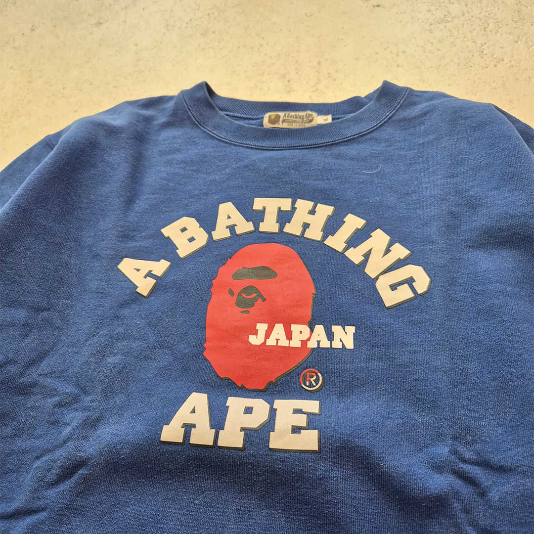BAPE College Japan Exclusive Blue Sweater (XL)