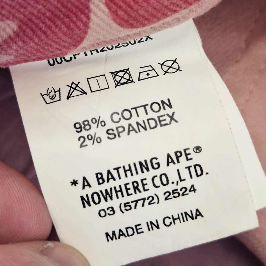 BAPE Pink Camo Women Cotton Pants (M)