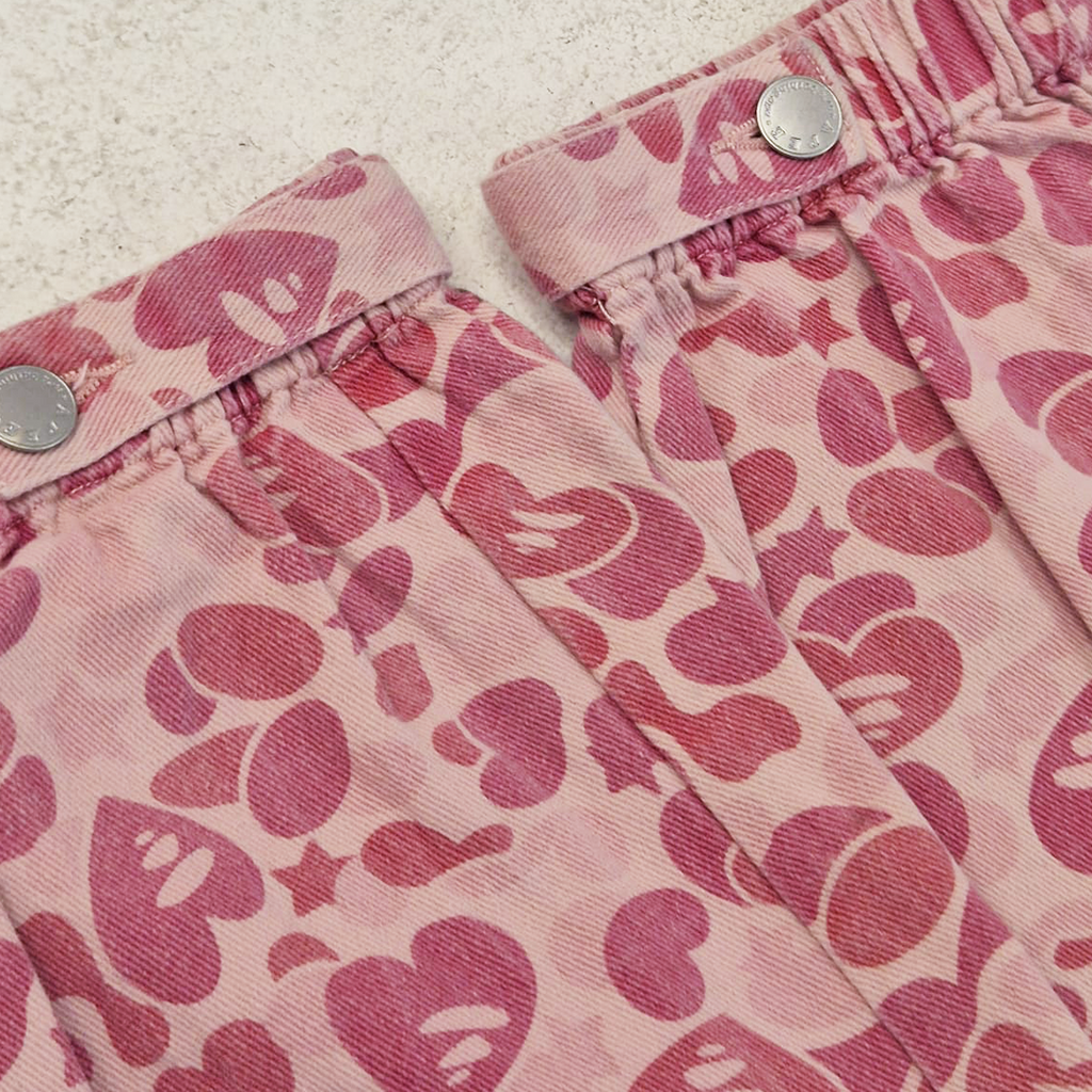 BAPE Pink Camo Women Cotton Pants (M)