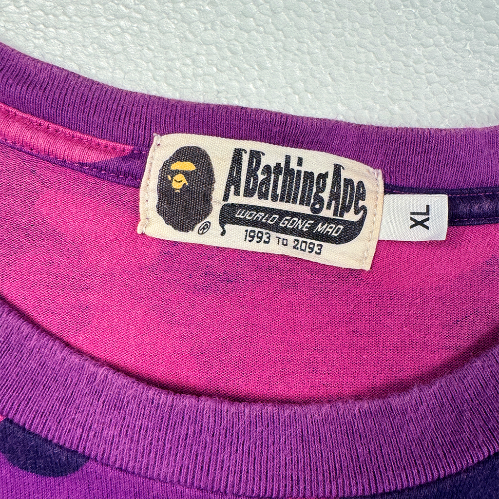 BAPE Purple Camo Tee (XL)